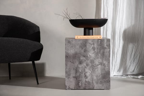 FURNLUX SOHVAPÖYTÄ YORK TUMMANHARMAA 40CM