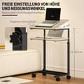 Miniatyrbild 4 av 9: Sidobord, 55x36x62.5-82.5 cm, Ek