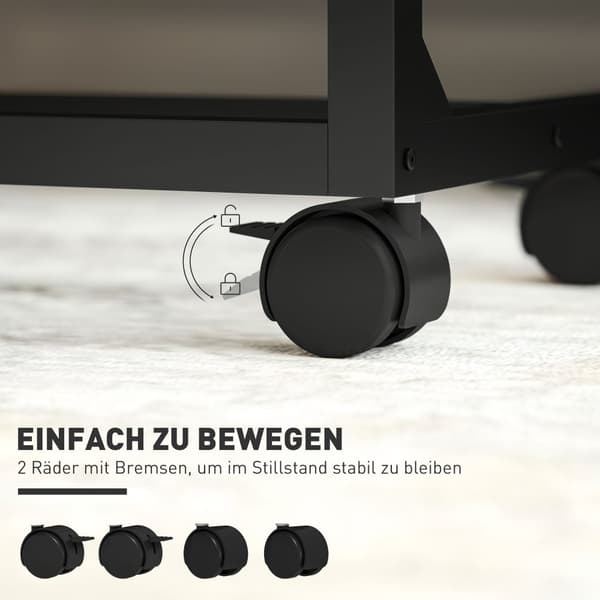 Sidobord, 55x36x62.5-82.5 cm, Ek