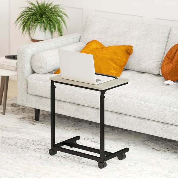 Sidobord, 55x36x62.5-82.5 cm, Ek