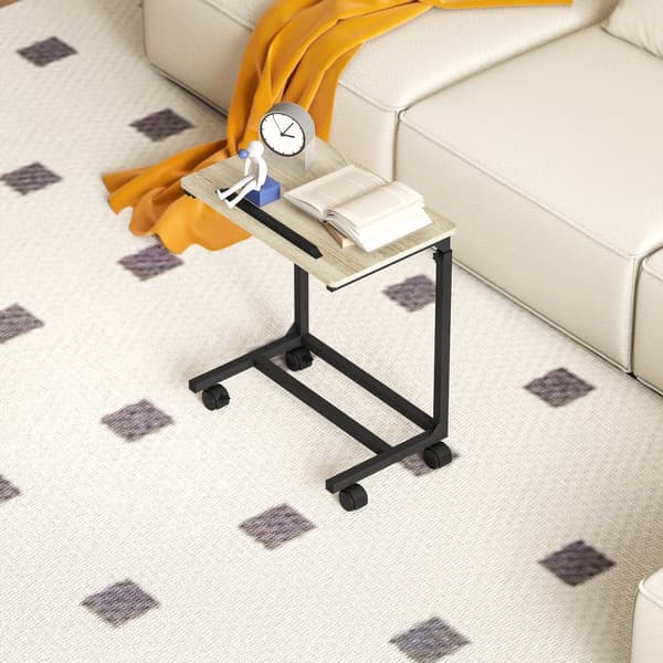 Sidobord, 55x36x62.5-82.5 cm, Ek