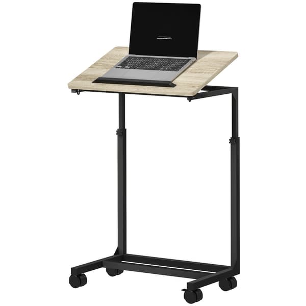 Sidobord, 55x36x62.5-82.5 cm, Ek