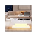 Miniatyrbild 3 av 6: LED-bord med hög glans 100x50x45 cm, med LED-belysning - Halvlyftbart bordskiva