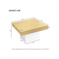 Miniatyrbild 4 av 4: Kreativ Svamp LED Bordsbord, 70x70x40 cm - Elegant kvadratisk bordsbord, lastkapacitet 30 kg