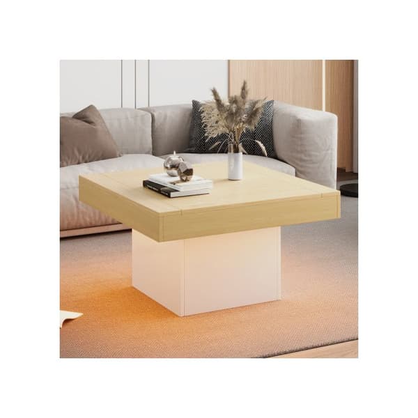 Kreativ Svamp LED Bordsbord, 70x70x40 cm - Elegant kvadratisk bordsbord, lastkapacitet 30 kg