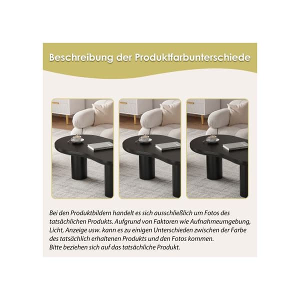 Oregelbunden soffbord i molnform, längd 107 cm, bredd 66 cm, höjd 40,5 cm, skiva MDF