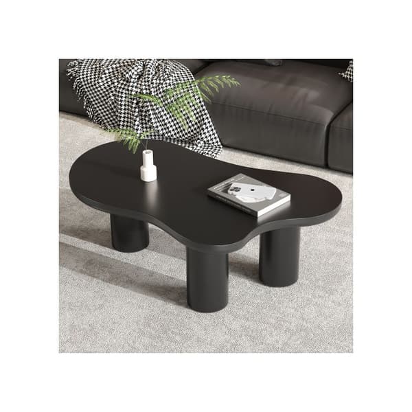 Oregelbunden soffbord i molnform, längd 107 cm, bredd 66 cm, höjd 40,5 cm, skiva MDF