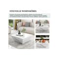 Miniatyrbild 6 av 6: Modern trumptabel, trapezformad soffbord i vit marmor, soff-bord 70*70*37cm
