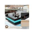 Miniatyrbild 3 av 6: Svart fyrkantig soffbord - modern teknologisk stil med LED-belysning i 16 färger, 70x70x36 cm, max. belastning 45 kg