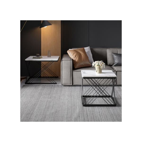 Set av 2 eleganta soffbord, kvadratiska 60*60*45 cm och 45*45*40 cm
