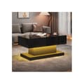 Miniatyrbild 3 av 6: LED-bord med hög glans 100x50x45 cm, med LED-belysning - Halvlyftbart bordskiva