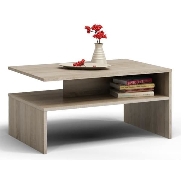 Soffbord - Boston Bänk - Sonoma ek - Modern - Rektangulär - Trälook