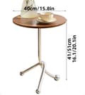 Miniatyrbillede 2 af 6: Bomclap Rundt Metal Sofabord – Hjørnebord/Sidebord til stue, kontor og lejlighed