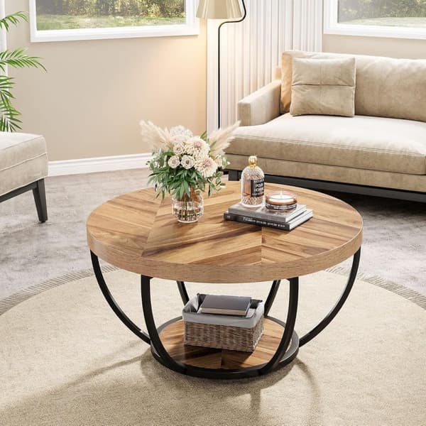Tribesigns Soffbord - 80 x 80 x 45 cm - Modern Stil