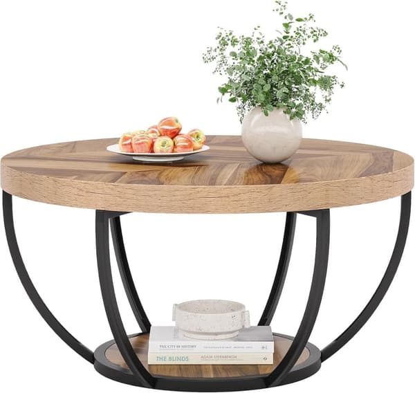 Tribesigns Soffbord - 80 x 80 x 45 cm - Modern Stil Trä