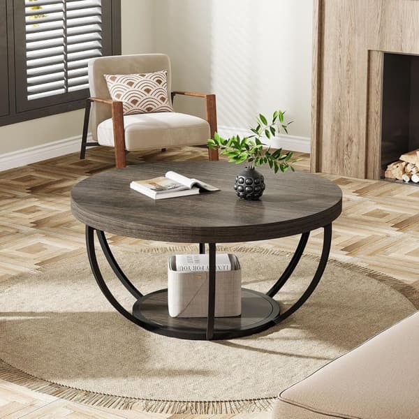 Tribesigns Soffbord - 80 x 80 x 45 cm - Modern Stil