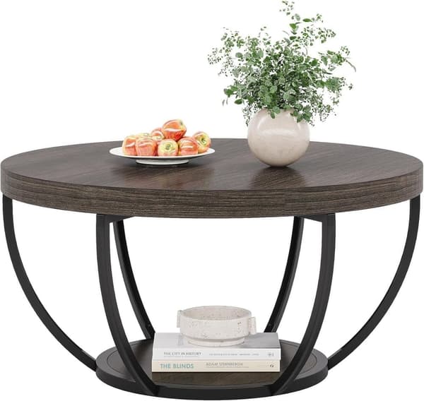 Tribesigns Soffbord - 80 x 80 x 45 cm - Modern Stil