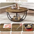 Miniatyrbild 4 av 8: Tribesigns Soffbord - 80 x 80 x 45 cm - Modern Stil