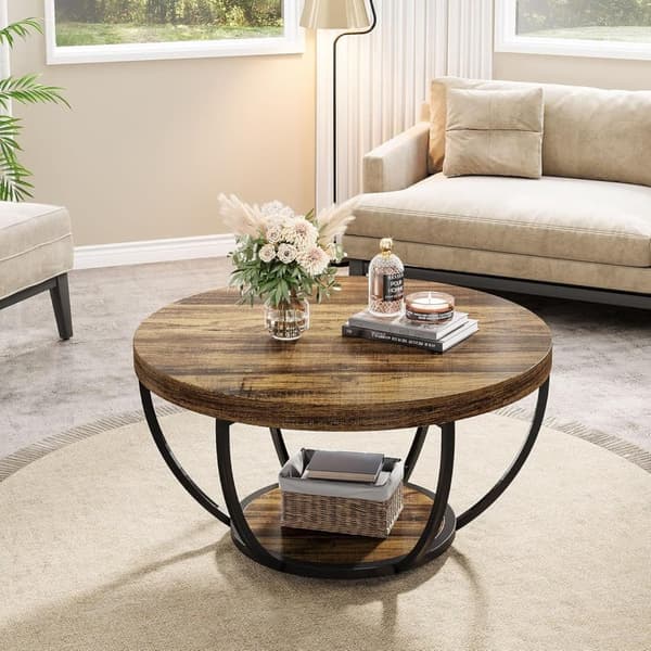 Tribesigns Soffbord - 80 x 80 x 45 cm - Modern Stil