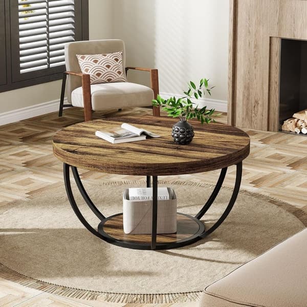Tribesigns Soffbord - 80 x 80 x 45 cm - Modern Stil