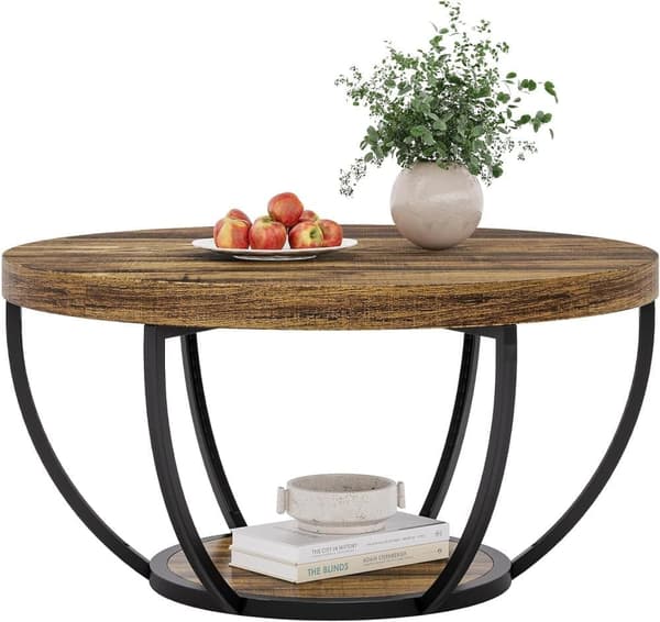 Tribesigns Soffbord - 80 x 80 x 45 cm - Modern Stil