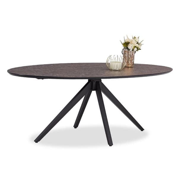 Spisebordssæt, 200x95x76 cm, Brun, Beige