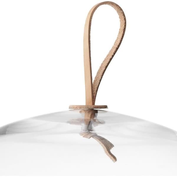 LSA International Ivalo Glaskupol med Ljust Askträ, 32 cm