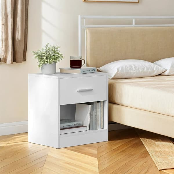 ROOTZ 2 Sæt Bedstabel - Sidebord - Natbord - Rumbesparende design - 28,1 cm x 39,1 cm x 41,1 cm