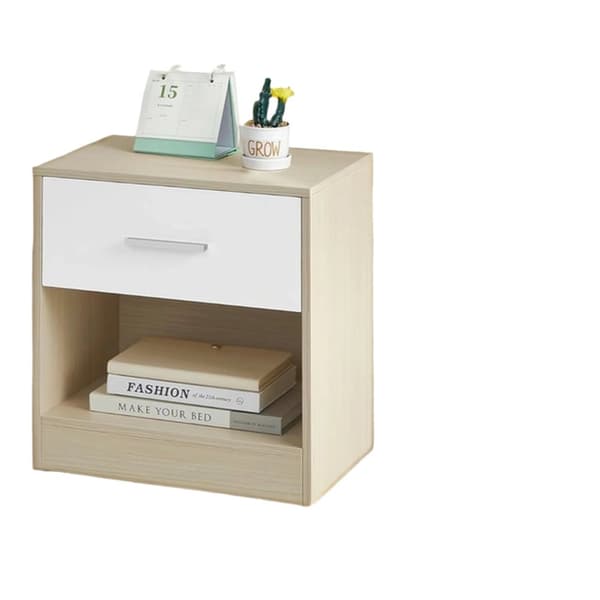 Rootz 2 -stykke sæt Bedside Table - Side Bord - Natbord - Holdbart træspanel - 28,1 cm x 39,1 cm x 41,1 cm