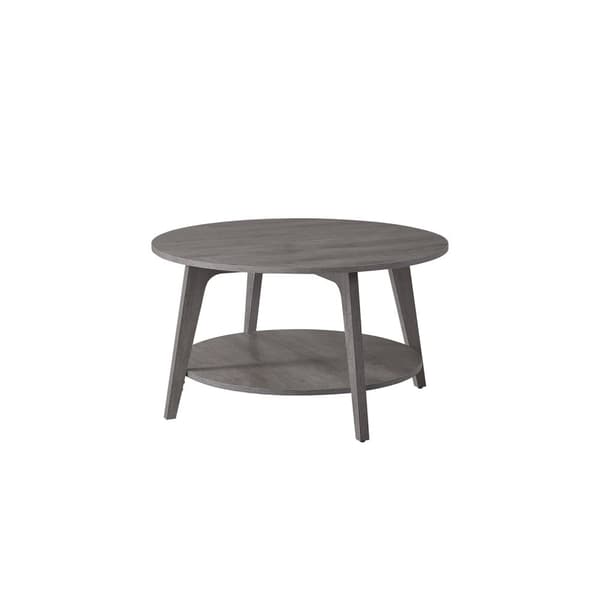 Rootz 2 -niveau Sofabord - Round Table - Accent Table - Dual Storage - 80 cm D x 45 cm H