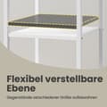 Miniatyrbild 4 av 6: Rootz sängbord - sidobord - låda med öppna fack - rymdbesparande design - 35,1 cm x 35,1 cm x 70,1 cm
