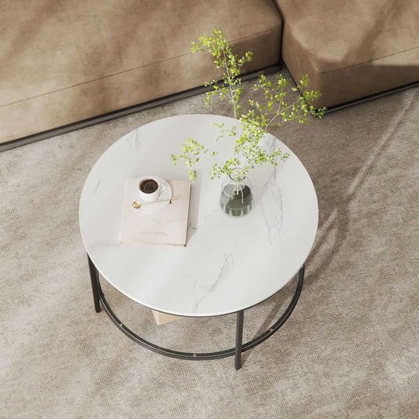 Rootz sofabord - stuebord - sofatisk - justerbar fod - 80 cm D x 46 cm h