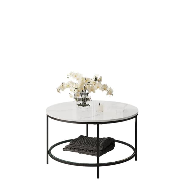 Rootz sofabord - stuebord - sofatisk - justerbar fod - 80 cm D x 46 cm h