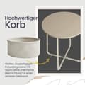Miniatyrbillede 5 af 5: Rootz Round Side Bord - Lille sofabord - Kompakt bord - Stilfuldt design - 45 cm x 50 cm