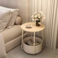 Miniatyrbillede 2 af 5: Rootz Round Side Bord - Lille sofabord - Kompakt bord - Stilfuldt design - 45 cm x 50 cm