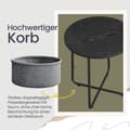Miniatyrbillede 5 af 5: Rootz Round Side Bord - Sofabord - Lille bord - Rumbesparende design - 45 cm D x 50 cm H
