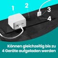 Miniatyrbillede 4 af 5: Rootz Side Tabel 3 -skuffer - natbord - Bedstabel - Moderne design - Ebony Black - 35 cm x 40 cm x 59 cm
