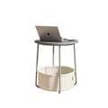 Miniatyrbillede 1 af 5: Rootz Lille rund sofabord - sidebord - Træspanel - Bærbar design - 45 cm x 50 cm