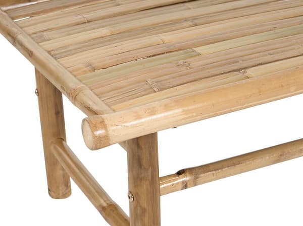 Puutarhapöytä bambupuuta 80 x 45 cm vaalea TODI Lumarko!