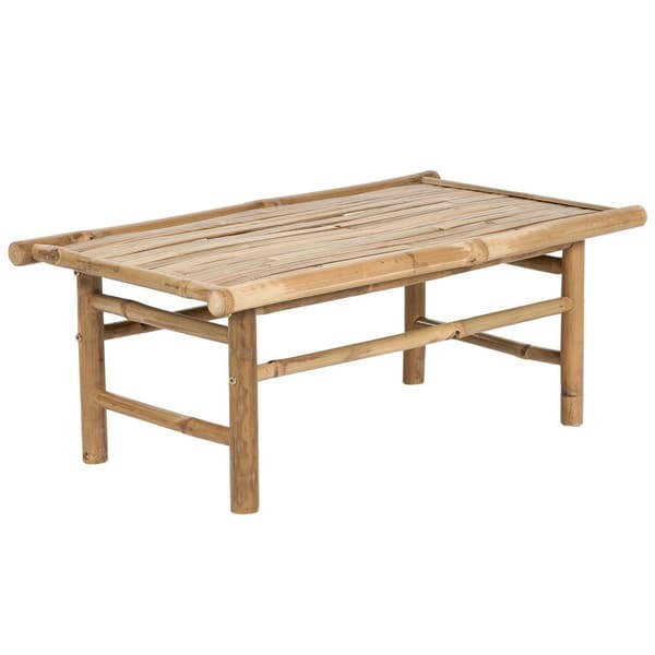 Puutarhapöytä bambupuuta 80 x 45 cm vaalea TODI Lumarko!