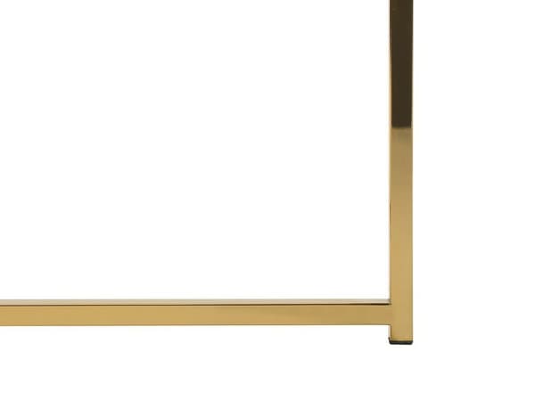 Sofabord Hærdet Glas Marmor Look Guld QUINCY Lumarko!