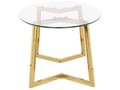 Miniatyrbillede 4 af 7: Sofabord glas guld FRESNO Lumarko!
