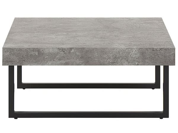 Sofabord i imiteret beton med sort DELUZ Lumarko!