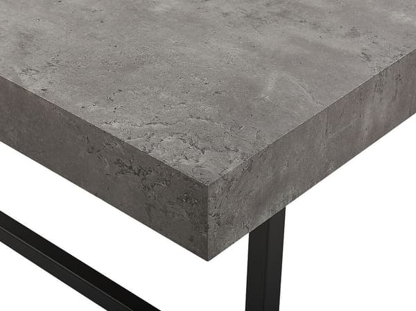Sofabord i imiteret beton med sort DELUZ Lumarko!