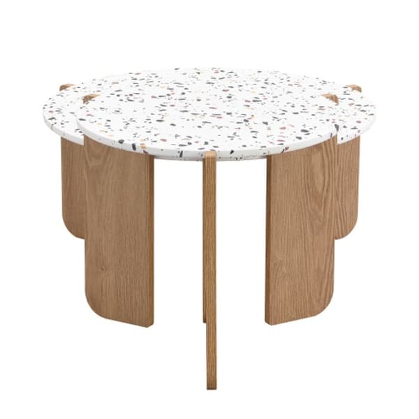 Modulär modern soffbord, soffbord, set med soffbord för vardagsrum, soffa och balkong, set med 2 soffbord