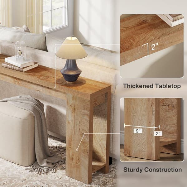 Tribesigns Konsolbord, 160 x 29.5 x 85 cm, Hallbord, Sidobord, Soffbord Hallmöbler