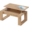 Pikkukuva 5 / 6: Uppfällbart soffbord - BALTIK - Rektangulärt - Ek - På ben - 105 x 55 x 45 cm