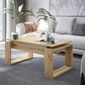 Pikkukuva 2 / 6: Uppfällbart soffbord - BALTIK - Rektangulärt - Ek - På ben - 105 x 55 x 45 cm