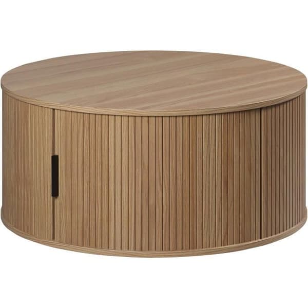 Soffbord - Runt - MDF - Ek - Essential - Diameter 80 cm Höjd 36 cm - RONIN