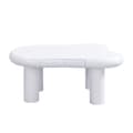 Miniatyrbild 4 av 11: Vit Couchtisch i Cloud-Form - MDF med 16-färgad LED-belysning & Förvaring